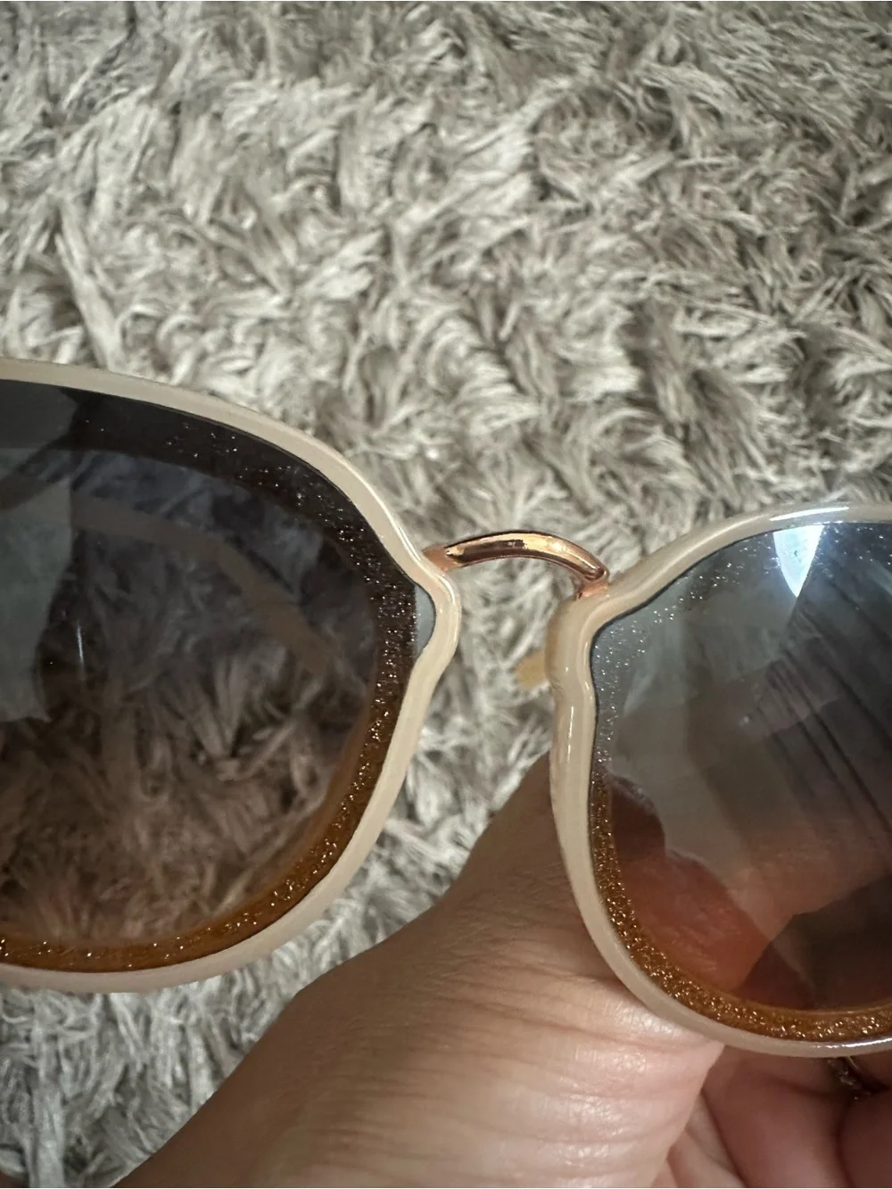 Jessica Simpson Brown Gradient Cat-Eye Sunglasses